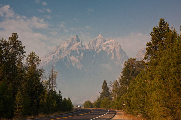 On the road to the tetons